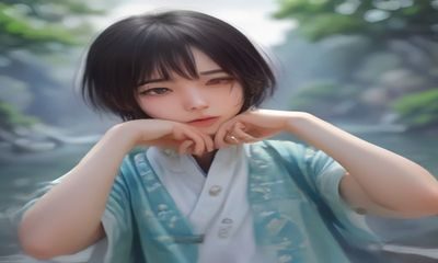 音频频谱可视化图，橙色霓虹波形在深蓝背景上跳动，代表高品质音乐在线听体验